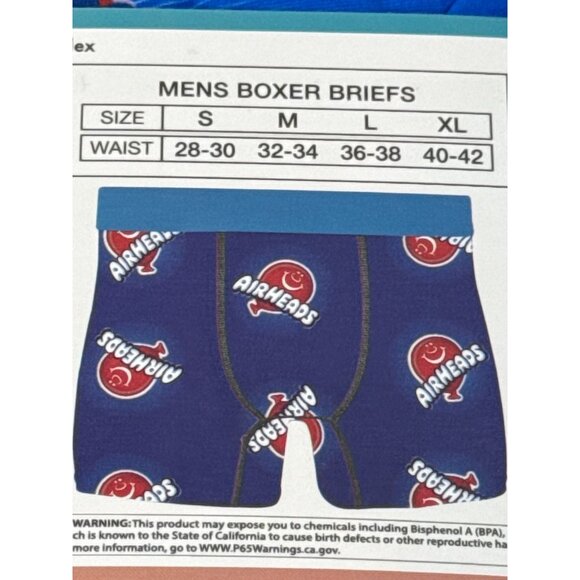 Airheads Boxer Briefs Mens Graphic Novelty Dad Gift Silly Crazy Funny Wild Sz L - Picture 4 of 4